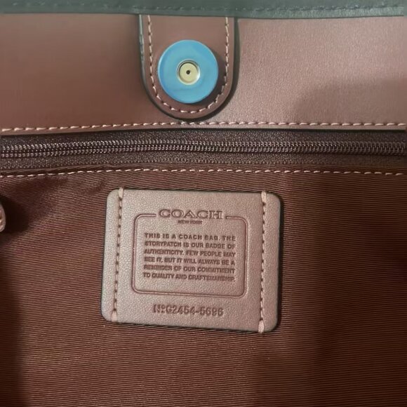 Coach Black Patterned Women's Bag - Picture 5 of 6